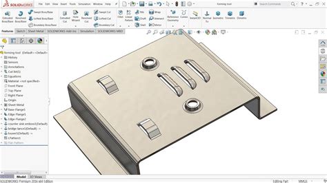 sheet metal forming solidworks|forming tool design.